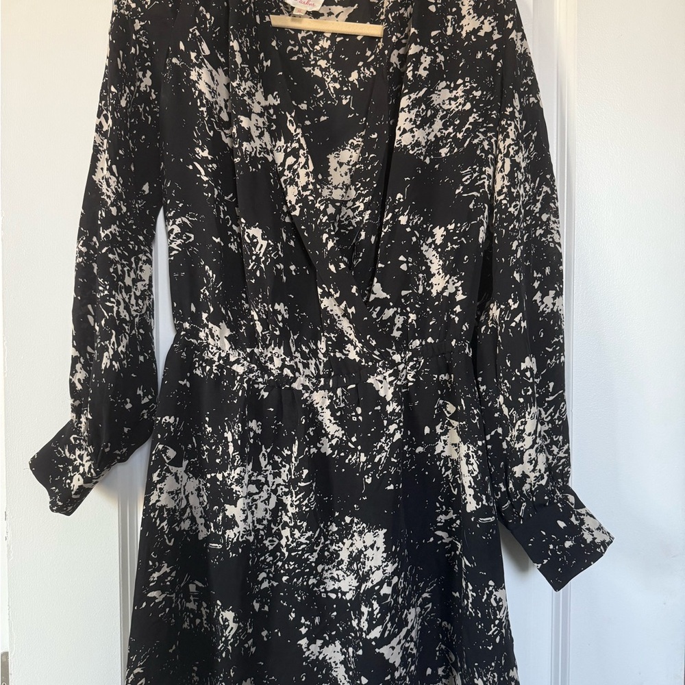 Parker Monochrome Long Sleeve Dress